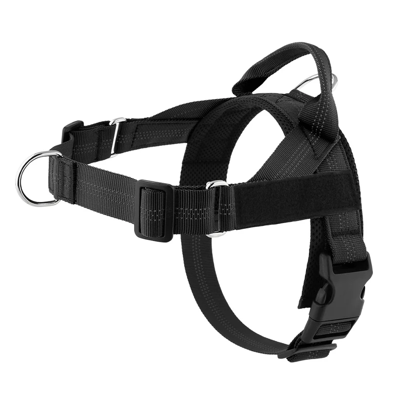 No-Pull Dog Harness – Breathable Mesh, Alloy Rings, Quick-Release Buckle 🦮