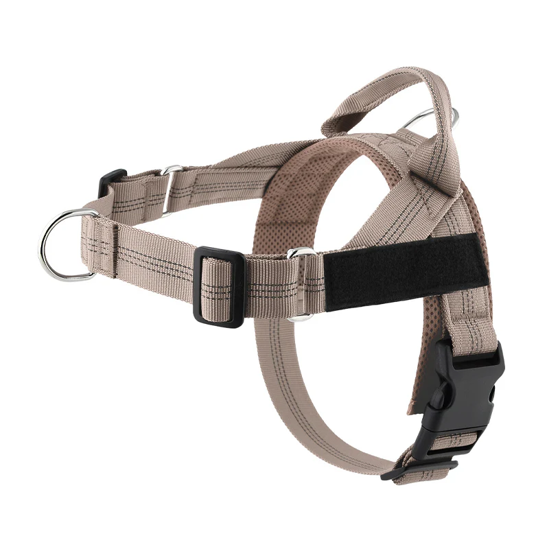 No-Pull Dog Harness – Breathable Mesh, Alloy Rings, Quick-Release Buckle 🦮