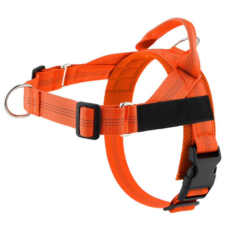 No-Pull Dog Harness – Breathable Mesh, Alloy Rings, Quick-Release Buckle 🦮