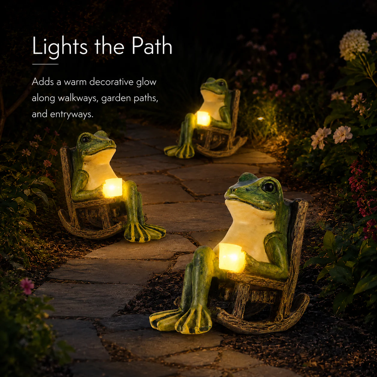 Solar Frog Decor – Whimsical Glow for Indoors &Out 🐸☀️