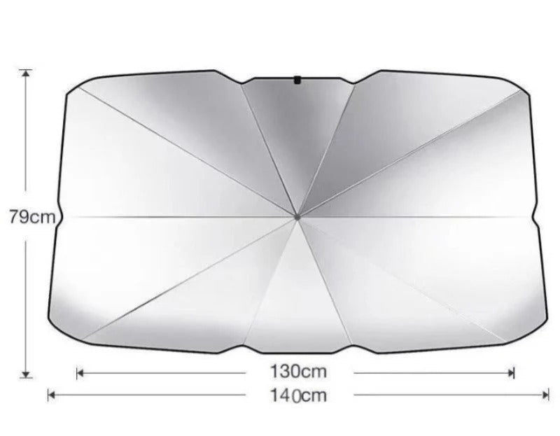 Foldable Car Windshield Sun Shade – Umbrella-Style, Instant Protection 🚗☀️