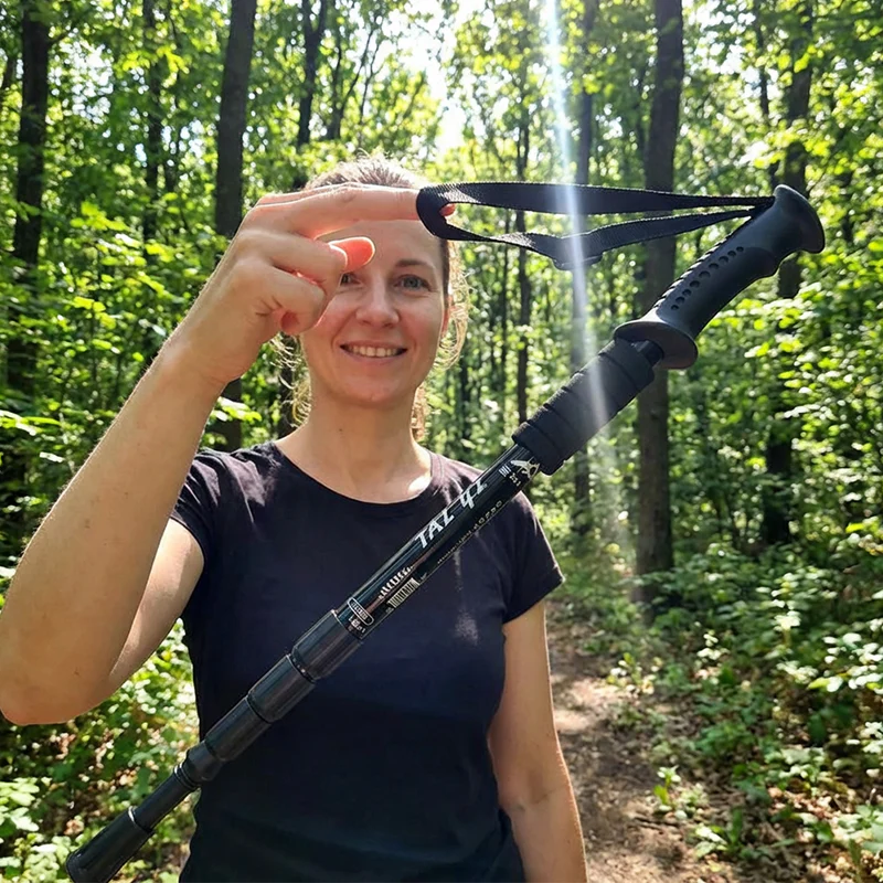 Adjustable Aluminum Alloy Trekking Pole – Shock-Absorbing, 6160 Aviation Grade 🏔️