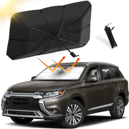 Foldable Car Windshield Sun Shade – Umbrella-Style, Instant Protection 🚗☀️