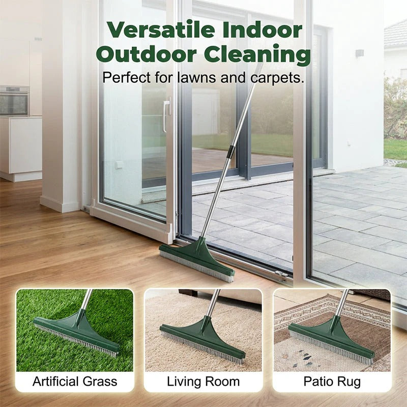 Artificial Turf Rake – Telescopic, Pet Hair Removal, 56.7″ Reach 🧹🌿