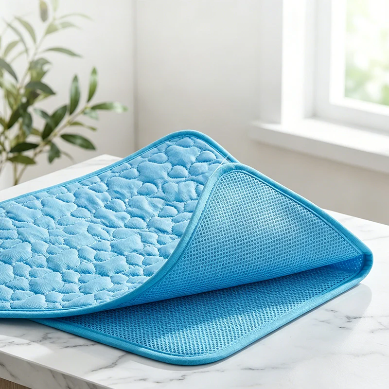 Breathable Pet Cooling Mat – Triple-Layer, Instant Heat Relief 🐶🧊