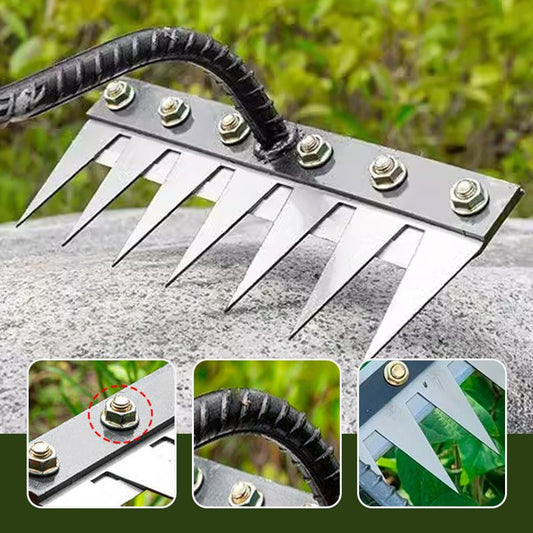 Carbon Steel Garden Hand Rake🌿🧤🛠️